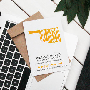 Carte Postale OKLAHOMA Nous avons déplacé Nouvelle adresse Nouve