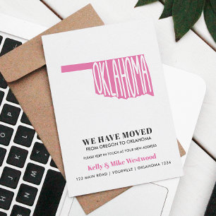 Carte Postale OKLAHOMA Nous avons déplacé Nouvelle adresse Nouve
