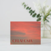 Carte postale OKLAHOMA Red Sky (Debout devant)