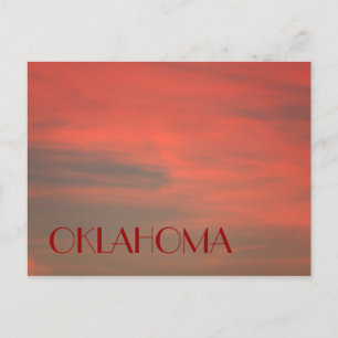 Carte postale OKLAHOMA Red Sky