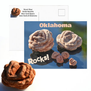 Carte Postale Oklahoma Rocks Desert Rose State Rock Photographie