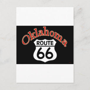 Carte Postale Oklahoma Route 66 Shield
