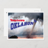 Carte Postale Oklahoma Tornado (Devant / Derrière)