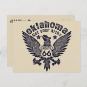 Carte Postale Oklahoma Trouvez Vos Kicks Route 66 (Devant / Derrière)