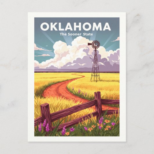 Carte Postale Oklahoma vintage (Devant)