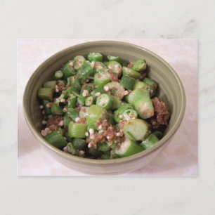 carte postale okra frite