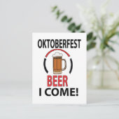 Carte Postale Oktoberfest Bière Boire Funny Oktoberfest (Debout devant)