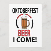 Carte Postale Oktoberfest Bière Boire Funny Oktoberfest (Devant)