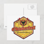 Carte Postale Oktoberfest - Design du Pentagone (Devant / Derrière)