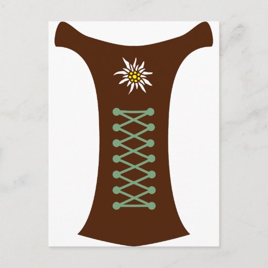 Carte Postale Oktoberfest Dirndl (Devant)