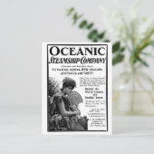 Carte Postale Old Advert Oceanship Company (Debout devant)