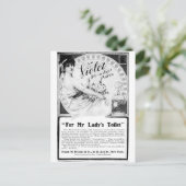 Carte Postale Old Advert : Pour les toilettes de ma dame (Debout devant)