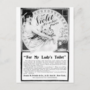 Carte Postale Old Advert : Pour les toilettes de ma dame
