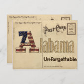 Carte Postale Old Alabama Postcard (Devant / Derrière)