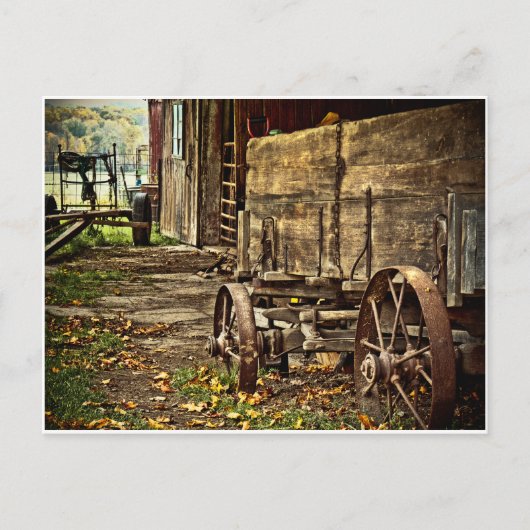 Carte Postale Old Amish Wagon (Devant)