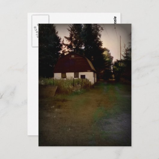 Carte postale Old Barn (Devant / Derrière)