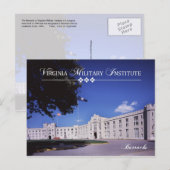 Carte Postale Old Barracks, Virginia Military Institute (VMI) (Devant / Derrière)