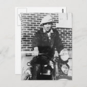 Carte Postale Old Biker (Devant / Derrière)