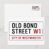 Carte Postale Old Bond Street (Devant / Derrière)