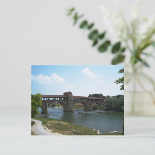 Carte postale Old Bridge Pavia (Debout devant)