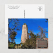 Carte Postale Old Cape Henry Lighthouse Fort Story, Virgina (Devant / Derrière)