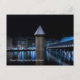 Carte Postale Old chapel bridge lucerne postcard