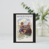 Carte Postale Old Comic Postcard - Amusant avec une grande Buoy (Debout devant)