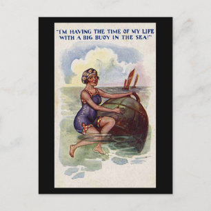 Carte Postale Old Comic Postcard - Amusant avec une grande Buoy