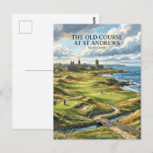 Carte Postale Old Course à St Andrews Écosse (Devant / Derrière)