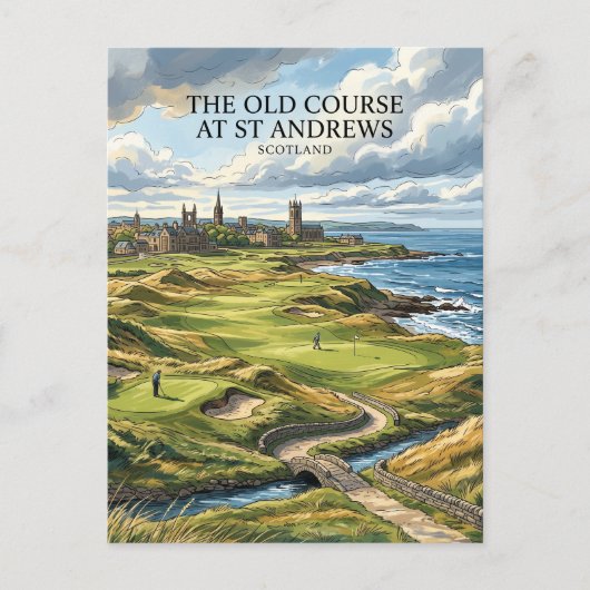 Carte Postale Old Course à St Andrews Écosse (Devant)