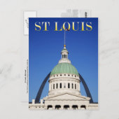 Carte Postale Old Courthouse et Gateway Arch, St Louis (Devant / Derrière)