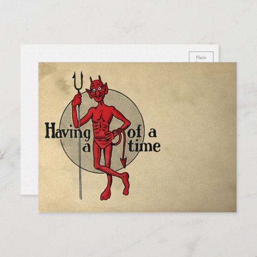 Carte postale Old Devil (Devant / Derrière)