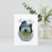 Carte Postale Old English Sheepdog (Debout devant)