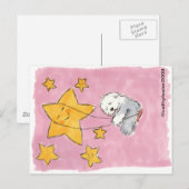 Carte Postale Old English Sheepdog Star (Devant / Derrière)