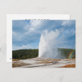 Carte Postale Old Faithful Geyser (Devant / Derrière)