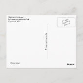 Carte postale Old Faithful Geyser :: Yellowstone N (Dos)