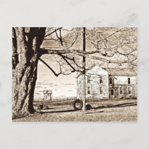 Carte postale Old Farmhouse Sepia