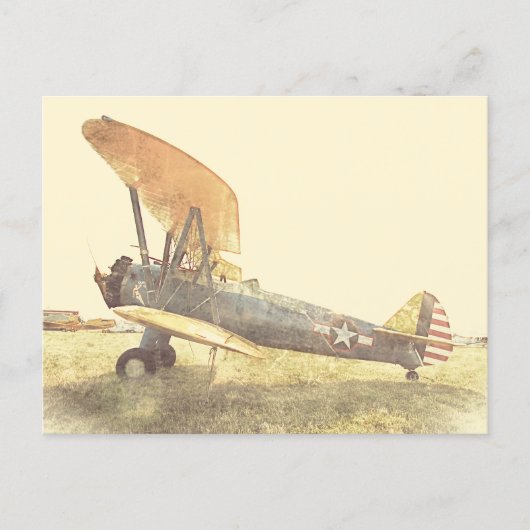 Carte Postale Old Fighter Biplane Airplanes Postcard (Devant)