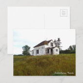 Carte postale Old House en Saskatchewan (Devant / Derrière)