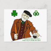 Carte postale Old Irish Drinker (Devant)