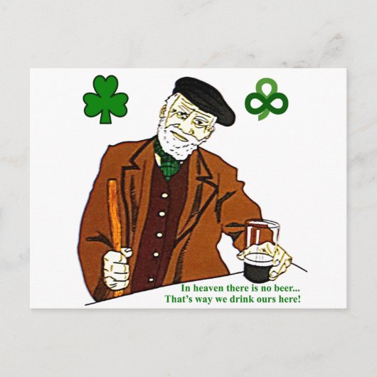 Carte postale Old Irish Drinker (Devant)