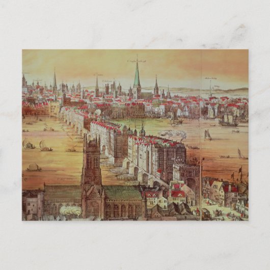 Carte Postale Old London Bridge (Devant)