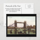 Carte postale Old London - Tower Bridge (Devant / Derrière)
