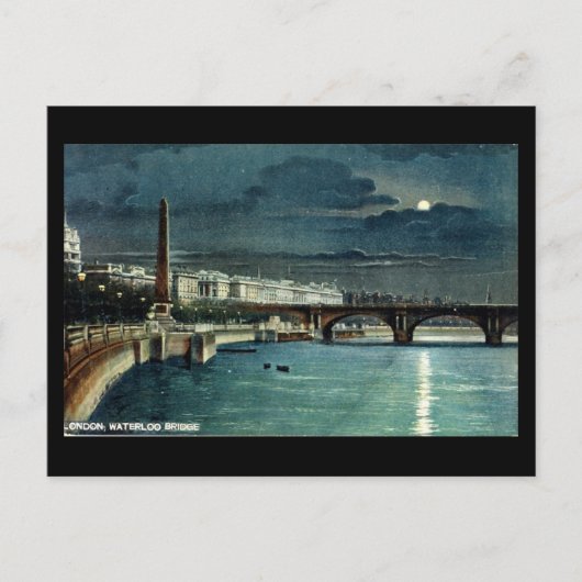 Carte postale Old London - Waterloo Bridge (Devant)