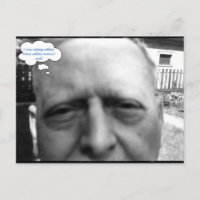 Old Man 1958 Prendre un selfie photo texte personn