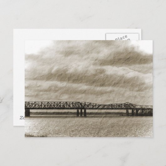 Carte postale Old Memphis Bridge (Devant / Derrière)