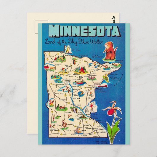 Carte postale Old Michigan (Devant / Derrière)