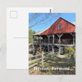 Carte Postale Old Mill Museum in Weston, VT (Devant / Derrière)