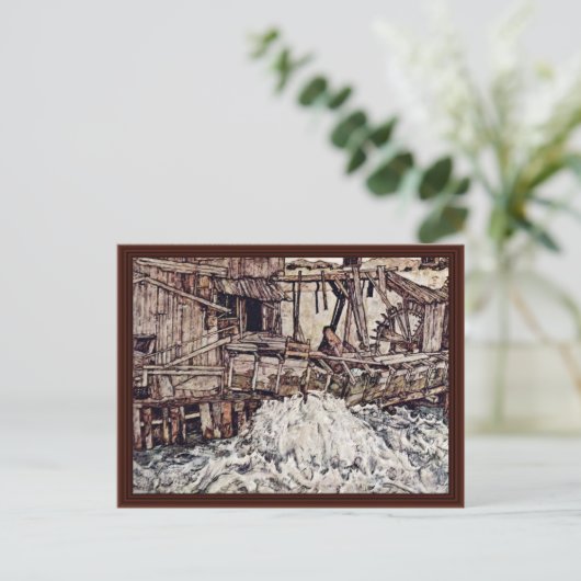 Carte Postale Old Mill Par Schiele Egon (Debout devant)