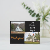 Carte Postale Old Mission Point Light Michigan (Debout devant)